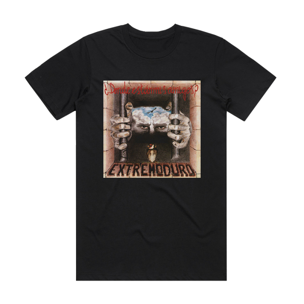 Extremoduro Dnde Estn Mis Amigos Album Cover T-Shirt Black