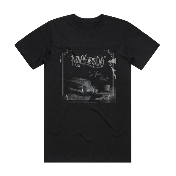 New Years Day Do Your Worst Album Cover T-Shirt Black