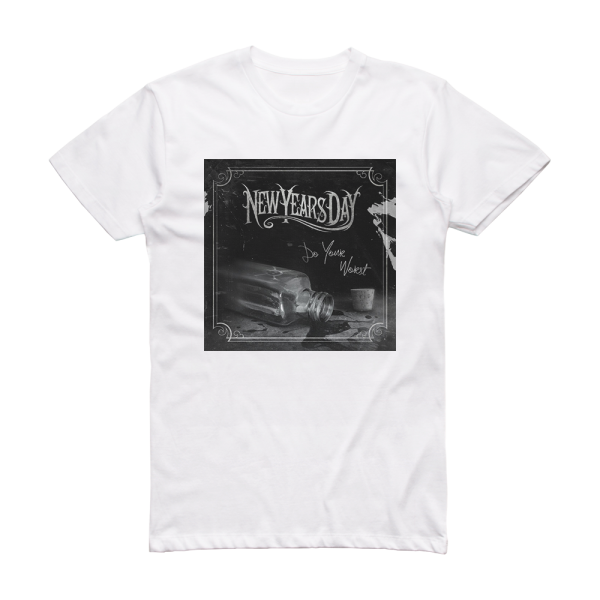 New Years Day Do Your Worst Album Cover T-Shirt White