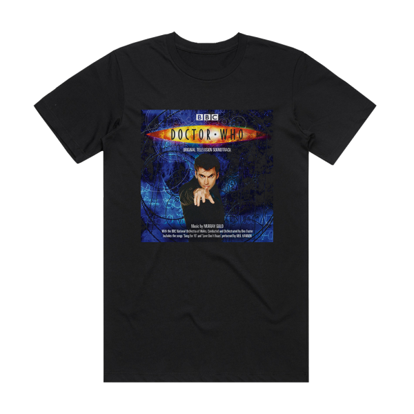 Murray Gold Doctor Who Original Television Soundtrack Album Cover T-Shirt Black