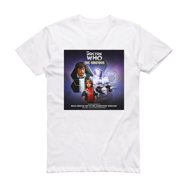 Brian Hodgson Doctor Who The Krotons Album Cover T-Shirt White