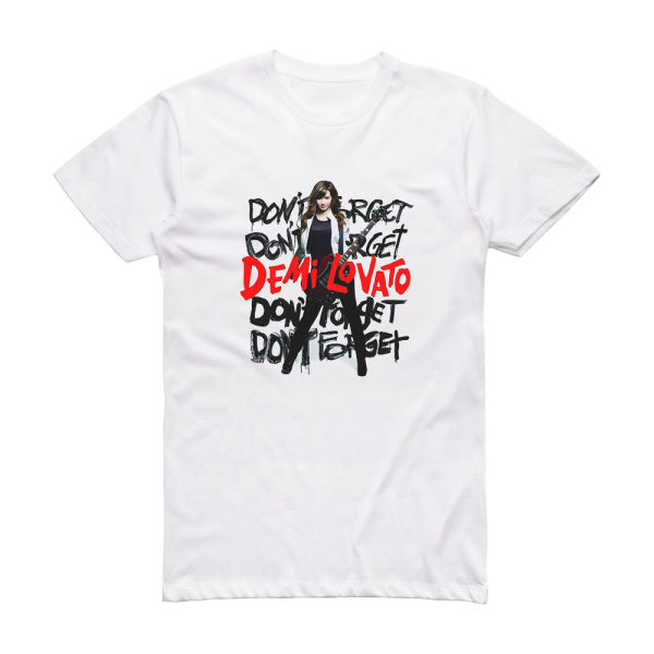 Demi Lovato Dont Forget Album Cover T-Shirt White