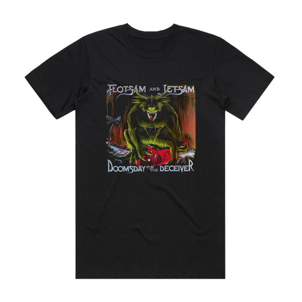 Flotsam and Jetsam Doomsday For The Deceiver Album Cover T-Shirt Black