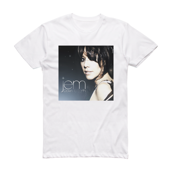 Jem Down To Earth Album Cover T-Shirt White