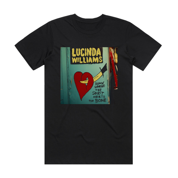 Lucinda Williams Down Where The Spirit Meets The Bone Album Cover T-Shirt Black