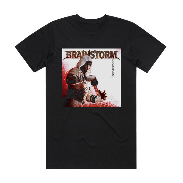 Brainstorm Downburst Album Cover T-Shirt Black