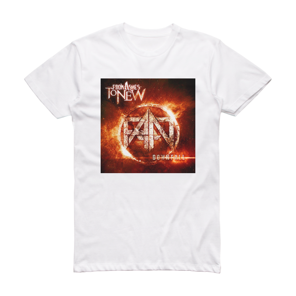 From Ashes To New Downfall Album Cover T-Shirt White