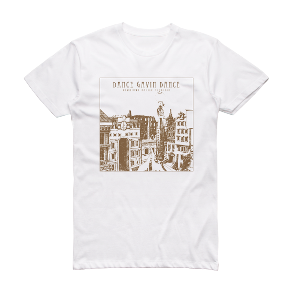 Dance Gavin Dance Downtown Battle Mountain Album Cover T-Shirt White