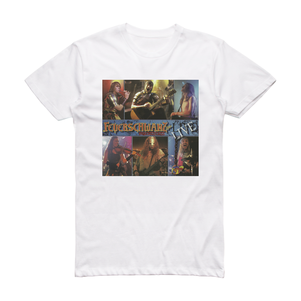 Feuerschwanz Drachentanz Album Cover T-Shirt White