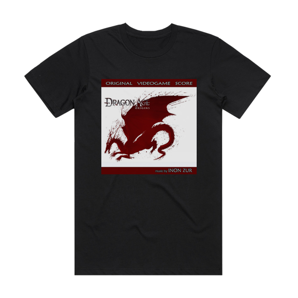 Inon Zur Dragon Age Origins Album Cover T-Shirt Black