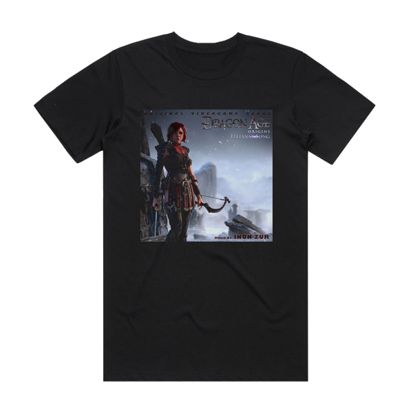 Inon Zur Dragon Age Origins Lelianas Song Album Cover T-Shirt Black