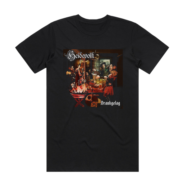 Heidevolk Drankgelag 2016 Album Cover T-Shirt Black
