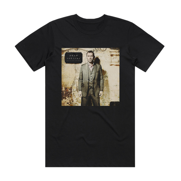 David Gray Draw The Line Album Cover T-Shirt Black