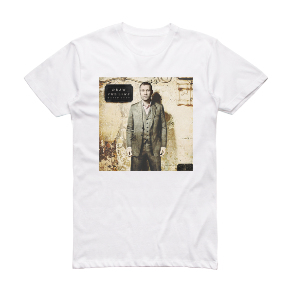 David Gray Draw The Line Album Cover T-Shirt White