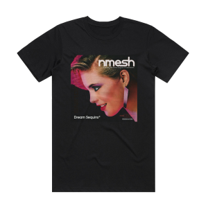 Nmesh Dream Sequins Album Cover T-Shirt Black