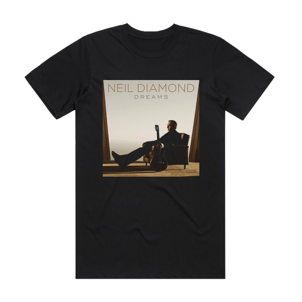 Neil Diamond Dreams Album Cover T-Shirt Black