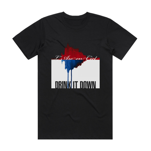 LArc~en~Ciel Drink It Down Album Cover T-Shirt Black