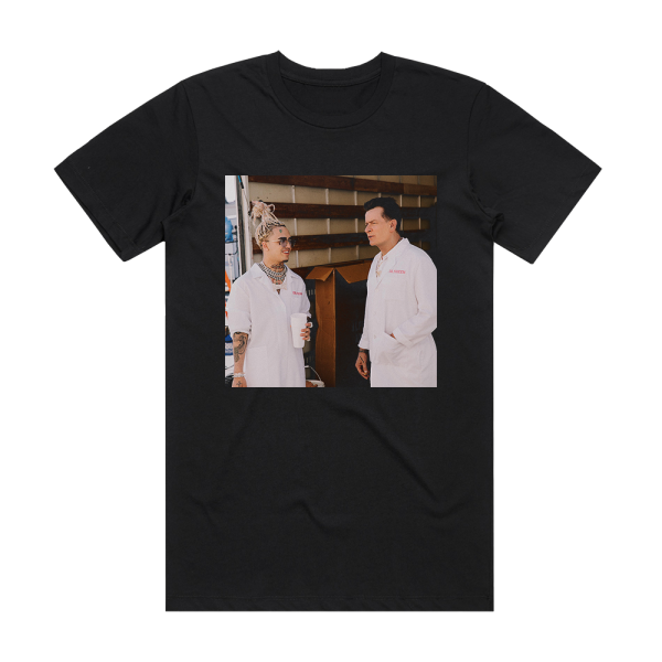 Lil Pump Drug Addicts Album Cover T-Shirt Black