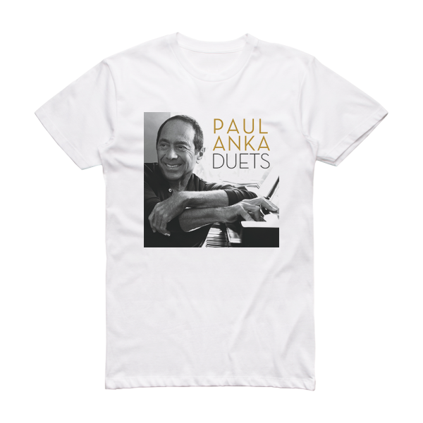 Paul Anka Duets Album Cover T-Shirt White