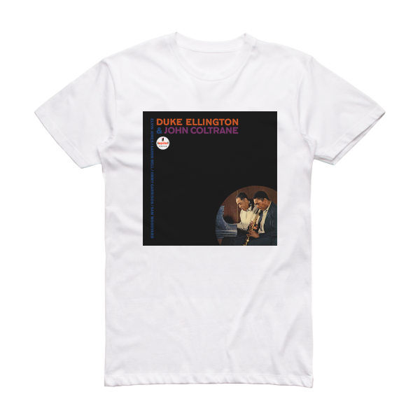 Duke Ellington Duke Ellington John Coltrane 2 Album Cover T-Shirt White
