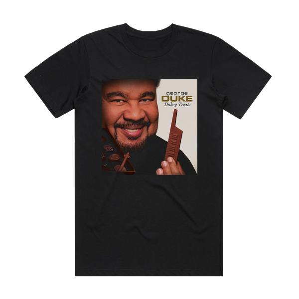 George Duke Dukey Treats Album Cover T-Shirt Black