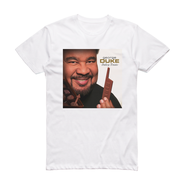 George Duke Dukey Treats Album Cover T-Shirt White