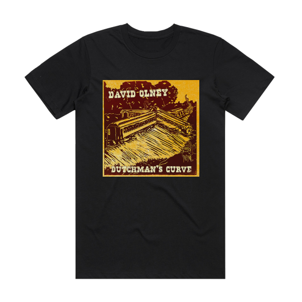 David Olney Dutchmans Curve Album Cover T-Shirt Black