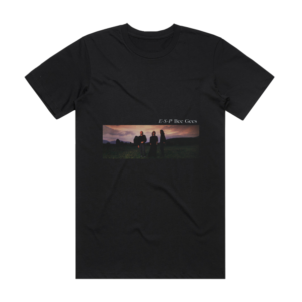 Bee Gees E S P Album Cover T-Shirt Black