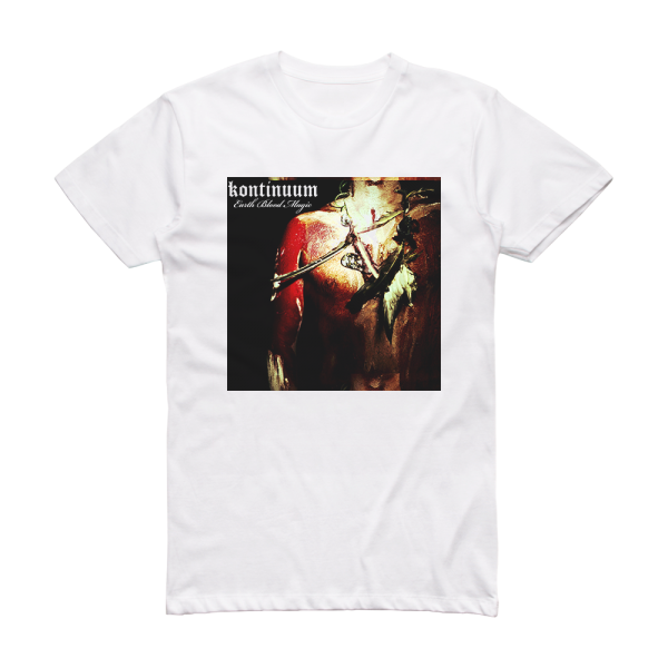 Kontinuum Earth Blood Magic Album Cover T-Shirt White