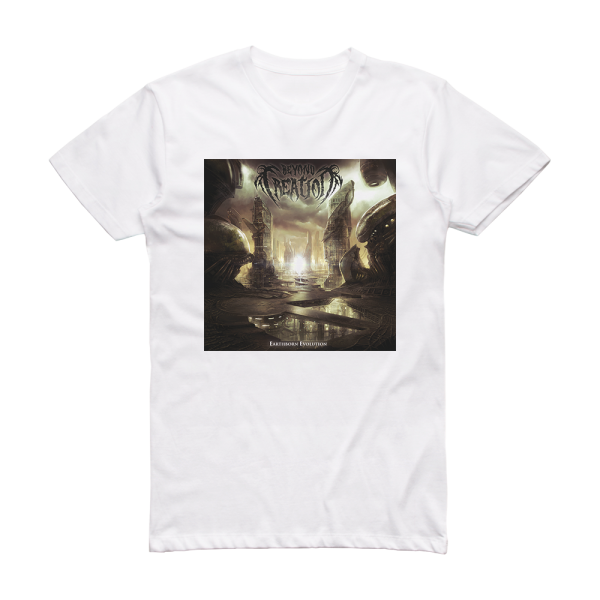 Beyond Creation Earthborn Evolution 2 Album Cover T-Shirt White