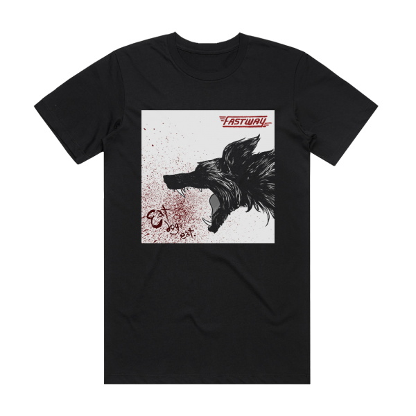 Fastway Eat Dog Eat Album Cover T-Shirt Black