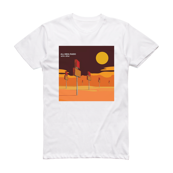 All India Radio Echo Other Album Cover T-Shirt White