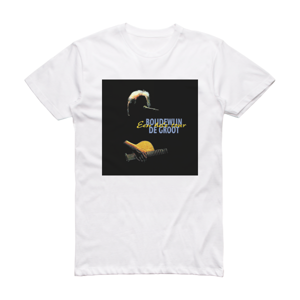Boudewijn de Groot Een Hele Tour Album Cover T-Shirt White