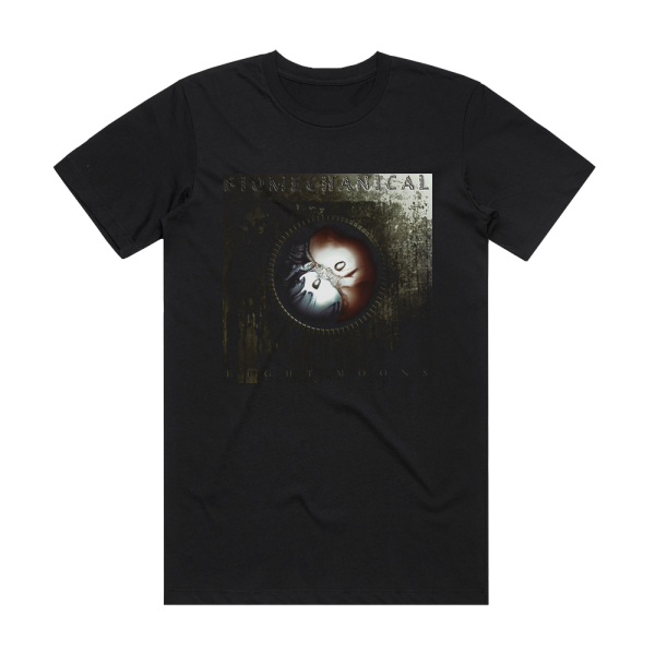 Biomechanical Eight Moons Album Cover T-Shirt Black