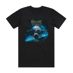 Max Pie Eight Pieces  One World Album Cover T-Shirt Black