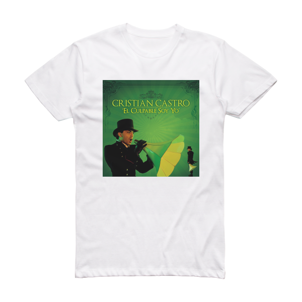 Cristian Castro El Culpable Soy Yo Album Cover T-Shirt White