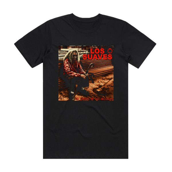 Los Suaves El Jardn De Las Delicias Album Cover T-Shirt Black