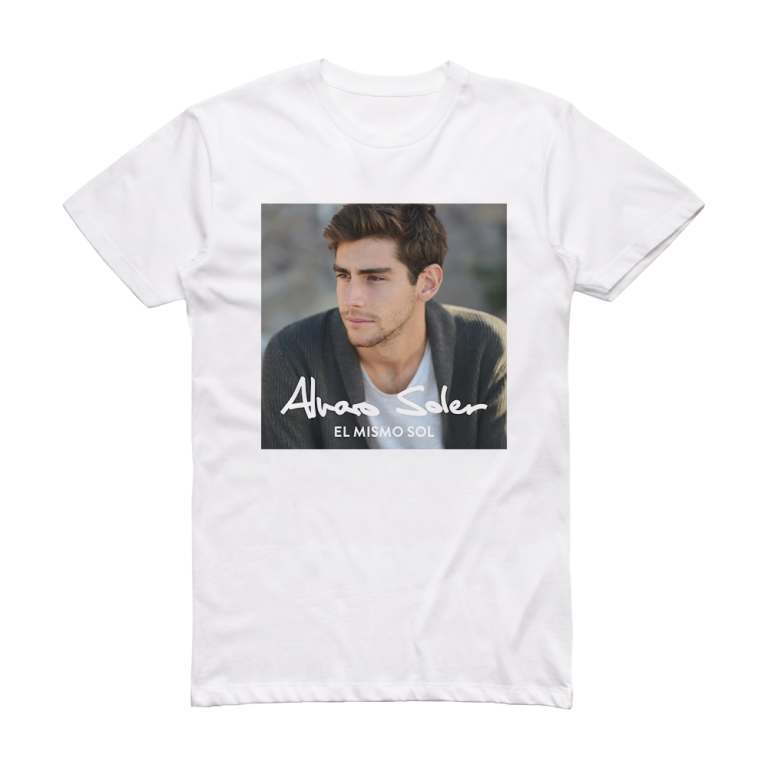 Alvaro Soler El Mismo Sol Album Cover T-Shirt White – ALBUM COVER T-SHIRTS