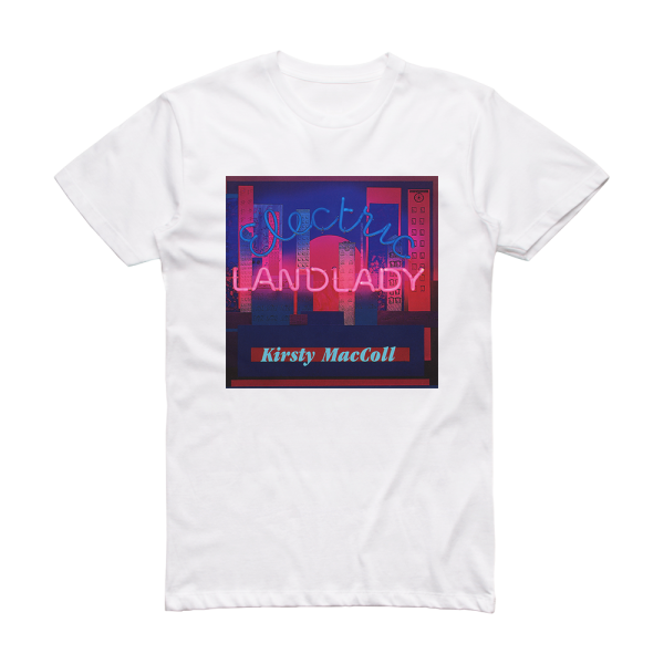 Kirsty MacColl Electric Landlady Album Cover T-Shirt White