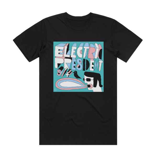 Electric President Electric President Album Cover T-Shirt Black