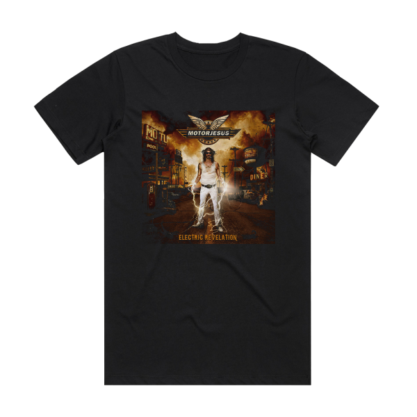 Motorjesus Electric Revelation Album Cover T-Shirt Black