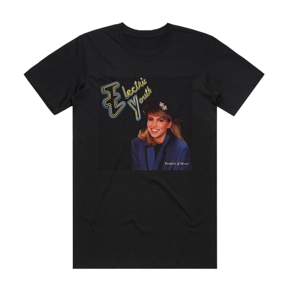 Debbie Gibson Electric Youth Album Cover T-Shirt Black