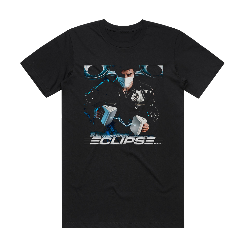 Eclipse Rock Electroshock Album Cover T-Shirt Black