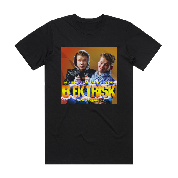 Marcus and Martinus Elektrisk Album Cover T-Shirt Black