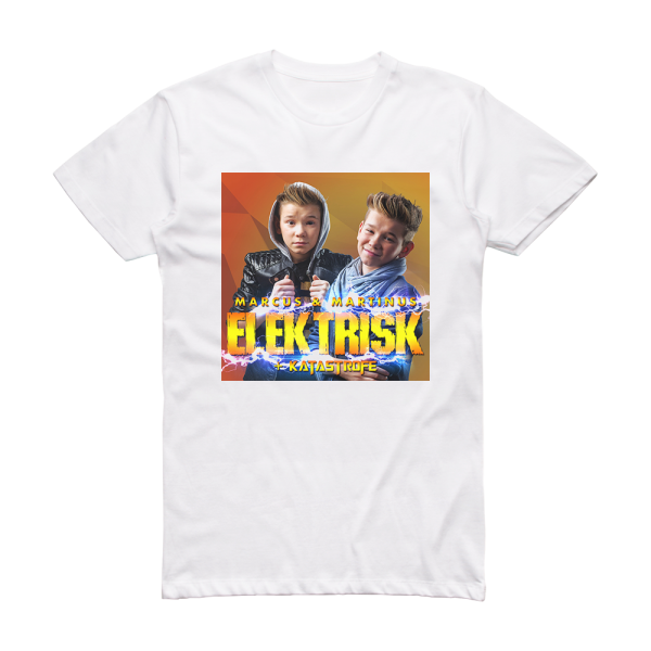 Marcus and Martinus Elektrisk Album Cover T-Shirt White