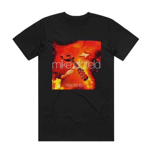 Mike Oldfield Elements 1973 1991 1 Album Cover T-Shirt Black