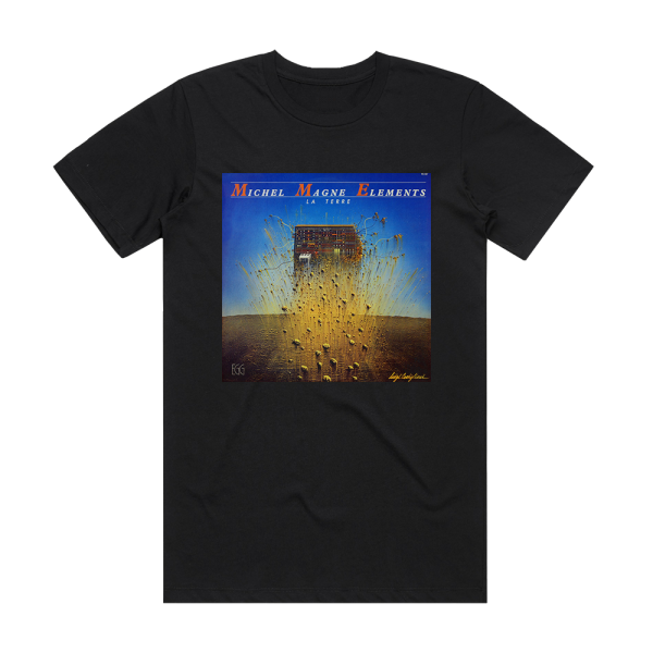 Michel Magne Elements La Terre Album Cover T-Shirt Black
