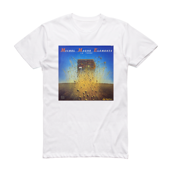 Michel Magne Elements La Terre Album Cover T-Shirt White