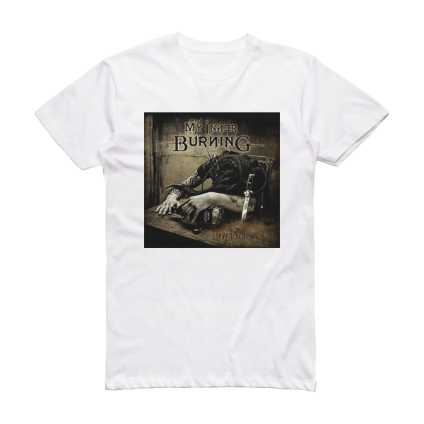 My Inner Burning Eleven Scars Album Cover T-Shirt White