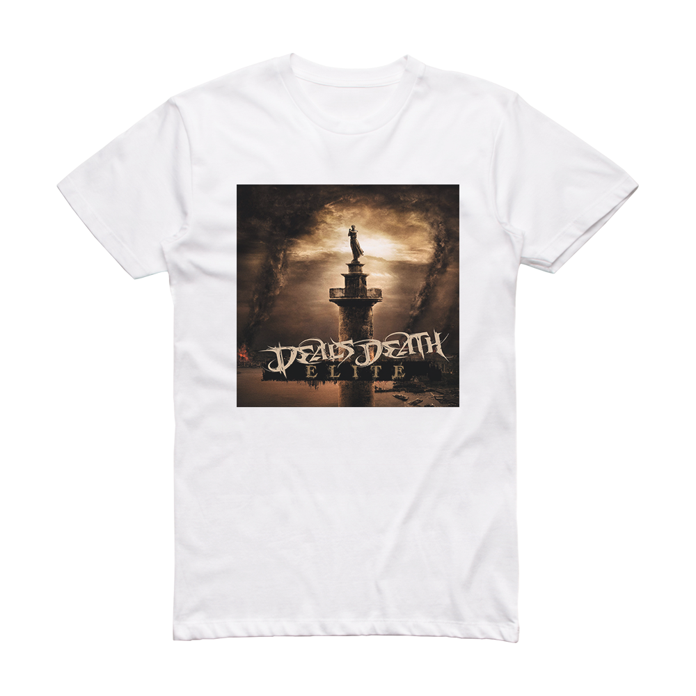 Deals Death Elite Album Cover T-Shirt White